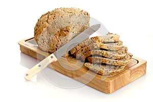 Sliced bread isolated