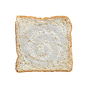 Sliced bread isolated on white backgrand.