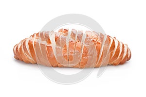 Sliced bread isolated on white background