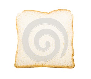 Sliced bread isolated on white background, clipping paths