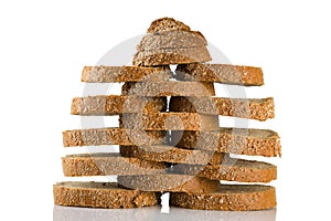 Sliced brown bread