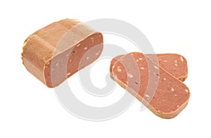 Sliced canned luncheon meat