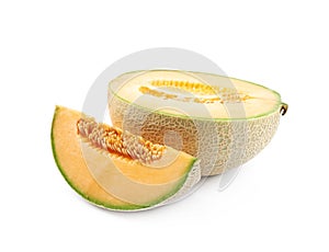 Sliced cantaloupe melon composition