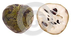Sliced Cherimoya