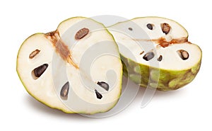 Sliced cherimoya
