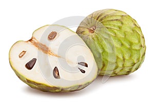 Sliced cherimoya