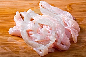 Sliced chicken breast