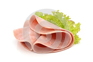 sliced cooked ham