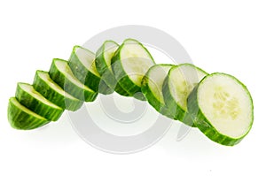 Sliced cucumber