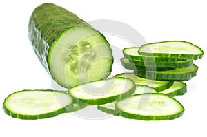 Sliced cucumber