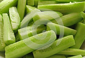 Sliced cucumber