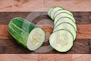 Sliced cucumber