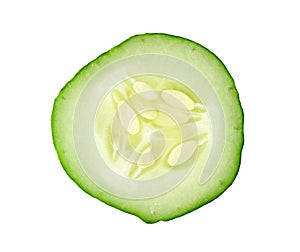 Sliced cucumber