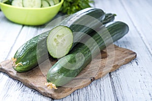 Sliced Cucumbers