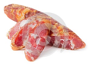 Sliced dry cured sausage