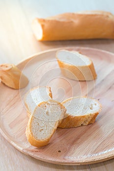 Sliced french bread