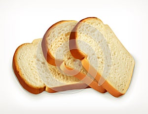 Sliced fresh wheat bread