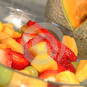 Sliced Fruit Colourful Bowl