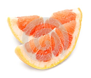 Sliced grapefruit