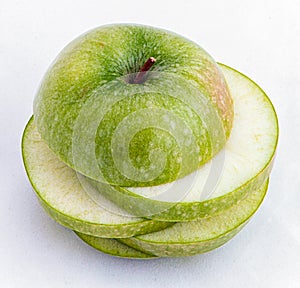 Sliced Green Apple