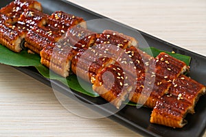 Sliced grilled eel or grilled unagi with sauce