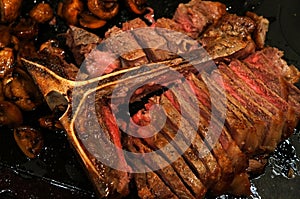 Sliced Grilled T-Bone