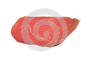 Sliced ham isolated