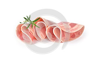 Sliced ham sausage