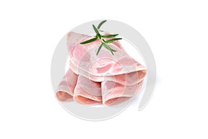 Sliced ham sausage