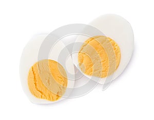 Sliced hard boiled egg