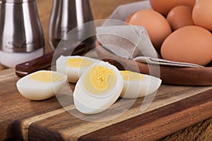 Sliced Hard Boiled Eggs