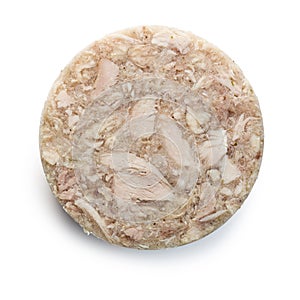 Sliced headcheese sausage