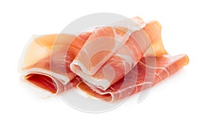 Sliced of jamon photo