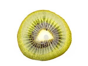 Sliced kiwi fruit