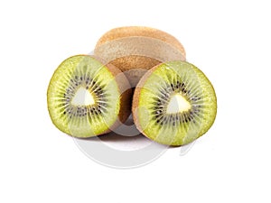 Sliced kiwi fruit