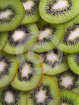 Sliced Kiwi fruit background