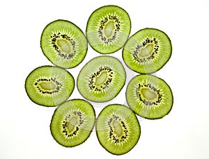 Sliced kiwifruit