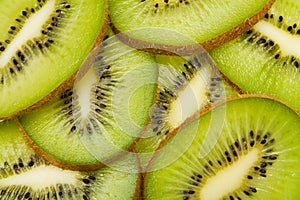 Sliced kiwis