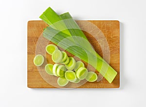 Sliced leek