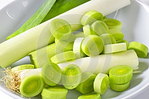 Sliced leek