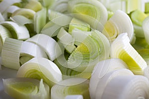Sliced Leeks