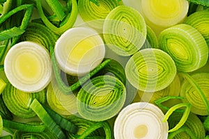 Sliced Leeks