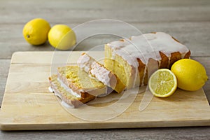 Sliced Lemon Loaf Cake