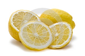 Sliced lemons