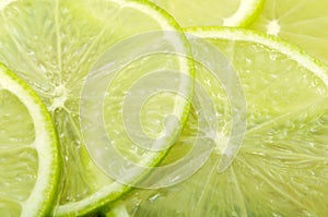 Sliced Lime Close-up