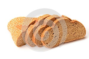 Sliced loaf of bread