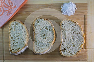 Sliced Maia Bread and Salt