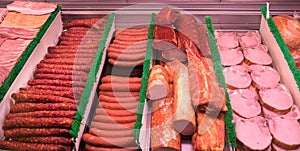 sliced Meat at a deli counter
