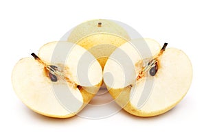 Sliced Nashi Pears