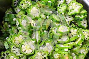 Sliced Okra Vegetable 2